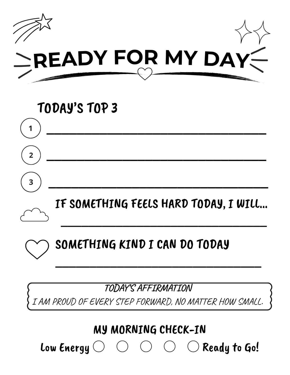 Morning Reset - Student Edition
