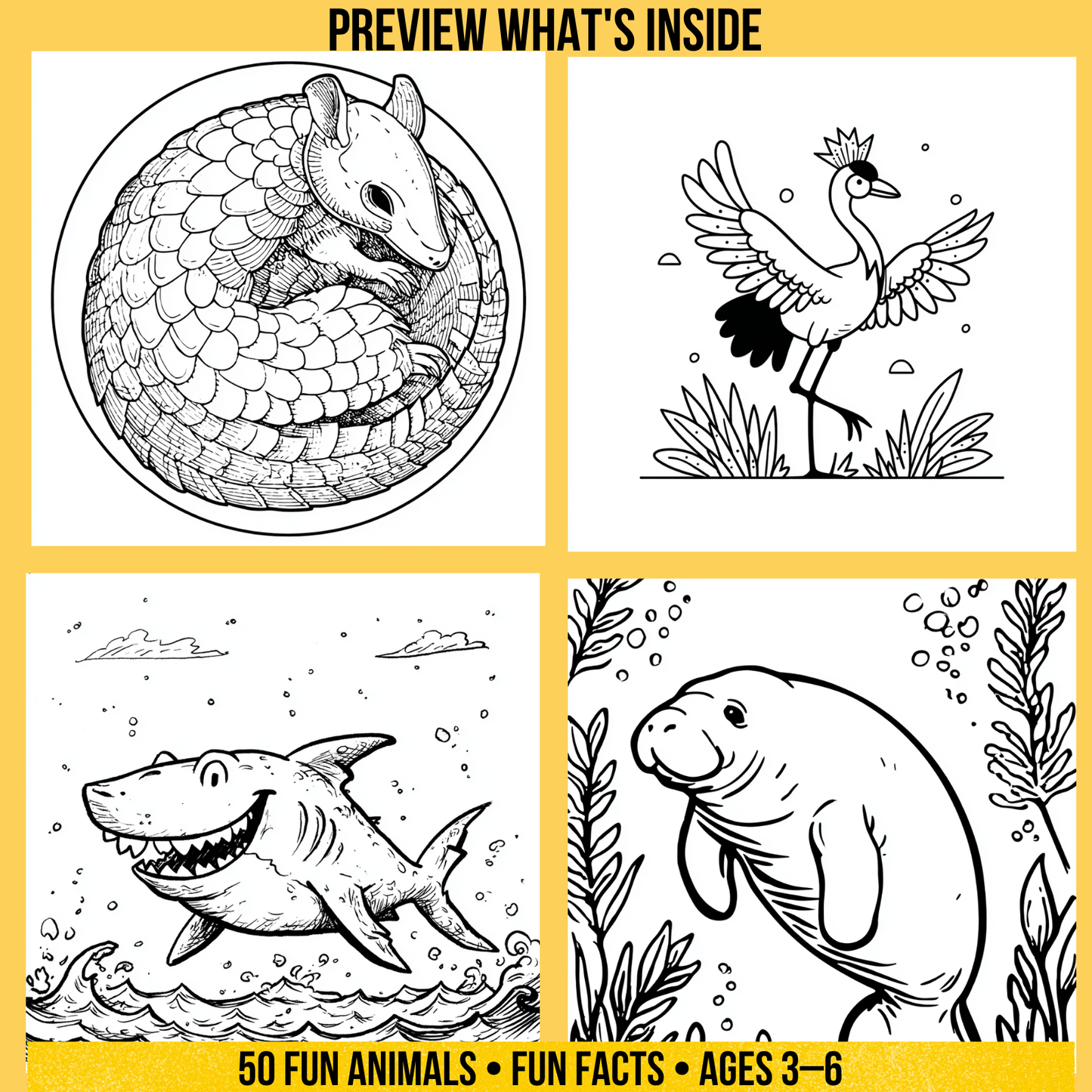 My First Animal Coloring Book Volume 2 for Kids Ages 3–6 | 50 More Animals to Color & Learn